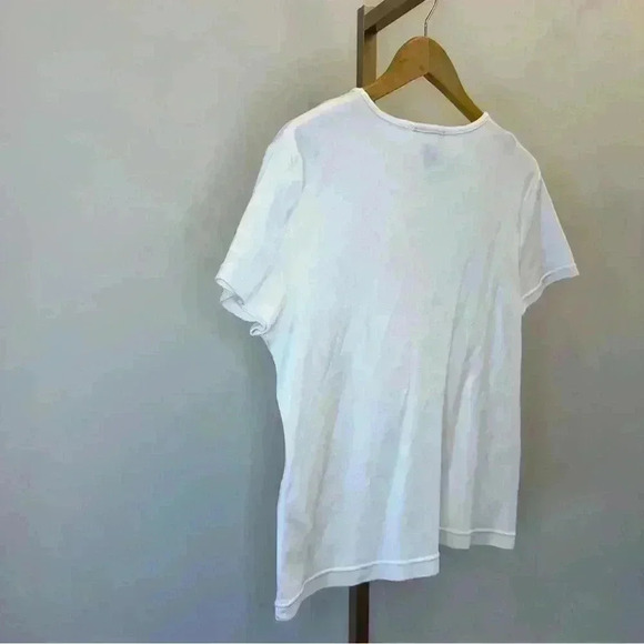 Harold’s Women's White Crew Neck Tee Size L Casual Solid T-Shirt - Picture 8 of 10